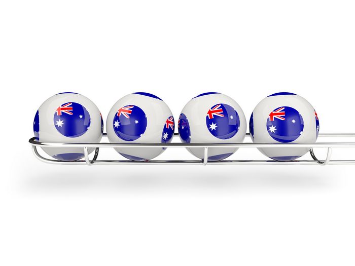 Флаг Австралии на лотерейных шарах