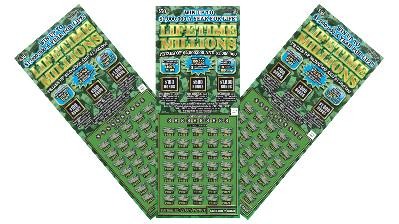 Билеты лотереи «Lifetime Millions»
